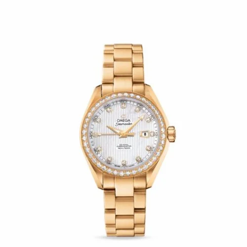 Omega Seamaster Aqua Terra 150M Co-Axial 34 Yellow Gold / Diamond / MOP / Bracelet 231.55.34.20.55.001 (23155342055001)